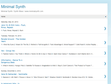 Tablet Screenshot of minimalsynth.com